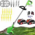 Desbrozadora Eléctrica Batería 21V con 2 Baterías y Cargador Rápido, Corte Eficiente