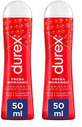 Durex Lubricante Sabor Fresa de Base Agua - 50 ml