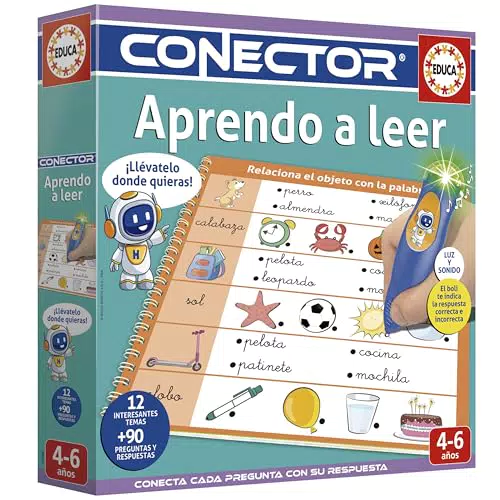 Educa Conector Aprendo a Leer | Juego educativo con preguntas y sonido para niños