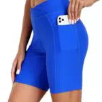 Ekouaer Bañador de Cintura Alta para Mujer con Bolsillos y Secado Rápido