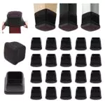 Ezprotekt Protectores de Piso para Patas de Mesa y Sillas, Silicona Anti-Rasguños