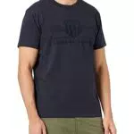GANT Reg Tonal Shield SS T-Shirt Camiseta, Eggshell