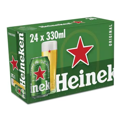 Cerveza Heineken Lager - Pack de 2 Botellas de 500ml