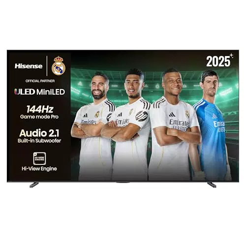 Hisense 85U7Q - Smart TV Mini LED 144Hz con Dolby Vision IQ y Dolby Atmos