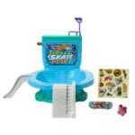 Hot Wheels Skate Flush & Go Bowl - Set de Juego con Monopatín para Dedos