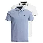 Jack & Jones Hombre JJEPAULOS 2 Paquete Polo - Rio Rojo/Denim Azul - XL