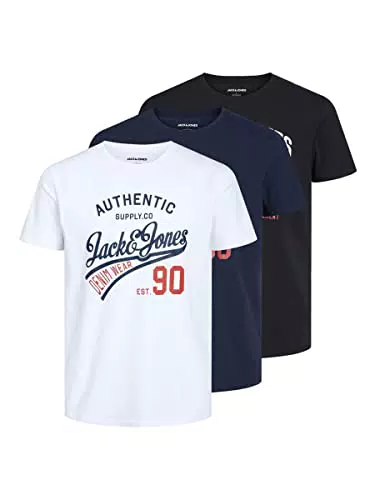 Jack & Jones Jjethan Tee SS Crew Neck - Camiseta de Manga Corta para Hombre