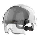 JSP EVO VISTAlens Casco de seguridad con gafas integradas, ventilado