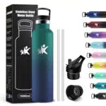 KollyKolla Botella de Agua de Acero Inoxidable Reutilizable con Filtro y Pajita