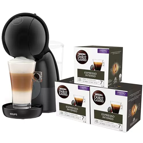 Krups Nescafé Dolce Gusto Piccolo XS KP1A3BCAS - Cafetera de cápsulas de 15 bares
