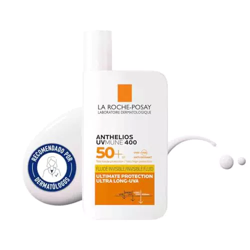 La Roche Posay Anthelios UV-Mune 400, Protector Solar SPF 50+, Resistente al Agua