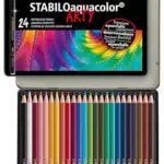 STABILO Lápiz de color acuarelable - Estuche de metal ARTY