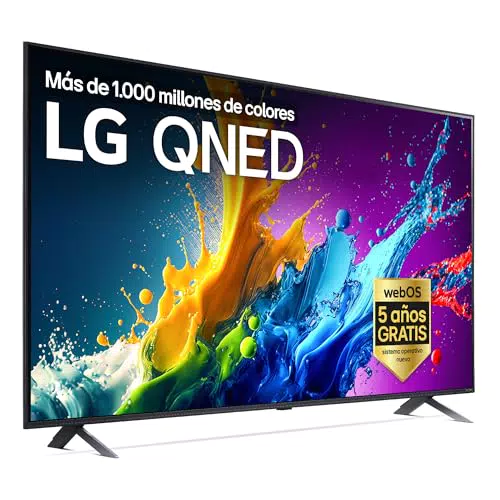 LG 50QNED80T6A Smart TV 50" 4K QNED con HDR10, WebOS y Asistentes de Voz