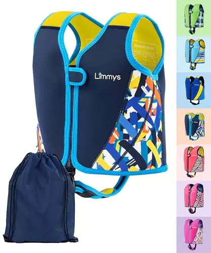Limmys Chaleco de Natación Premium para Niños y Bebés con Bolsa de Transporte