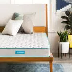Linenspa Colchón de muelles y espuma alcolchada transpirable Oeko-Tex 135x190 cm