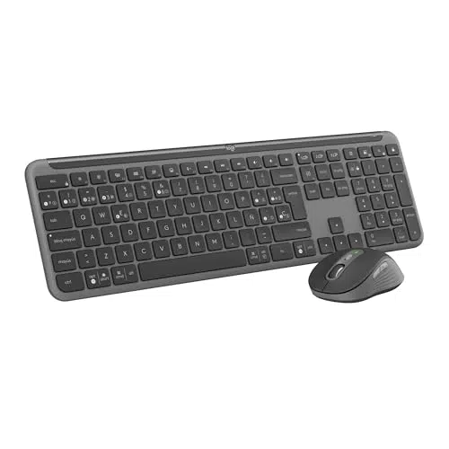 Logitech MK950 Signature Slim - Teclado y ratón inalámbricos multipunto