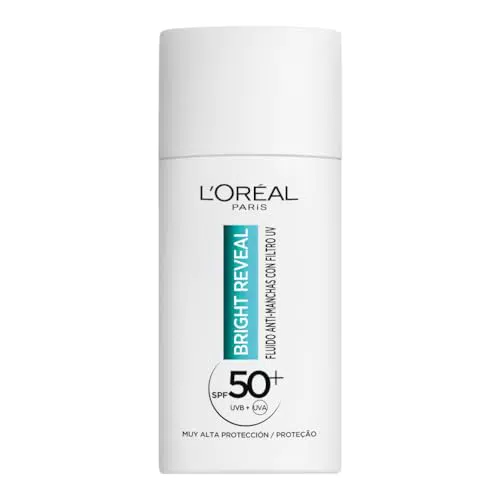 L'Oréal Paris Fluido Hidratante Anti-manchas SPF 50+ con Niacinamida y Vitamina E