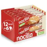 Nocilla Galletas con Crema de Leche y Avellanas, 12 Packs
