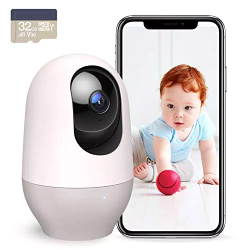 Nooie Cámara Interior 2K IP WiFi con Visión Nocturna y Detección de Movimiento
