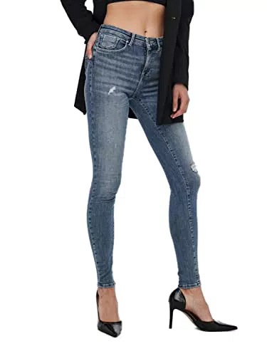 Only Onlpower Life Mid Push Sk Dt Rea264 Noos Jeans