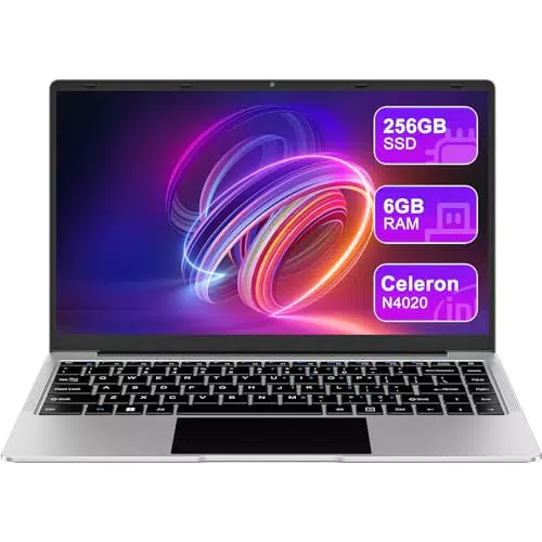 HP Ordenador Portátil 14" Win11, 256GB SSD, 1TB SSD, WiFi 2.4G/5G, BT 4.2