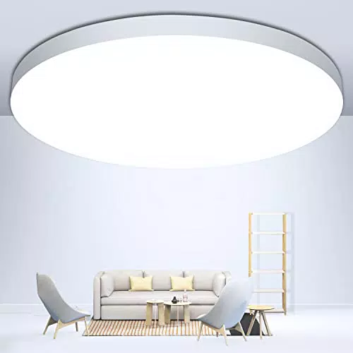OUILA Lámpara de Techo LED 24W 2000 lm 6500K IP44 para Baño y Hogar