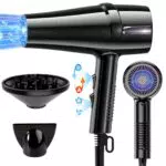 OYLCDI Secador de Pelo Iónico Profesional 2400W con Difusor y Concentrador
