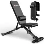 PASYOU Banco de Pesas Ajustable Plegable para Entrenamiento Abdominales