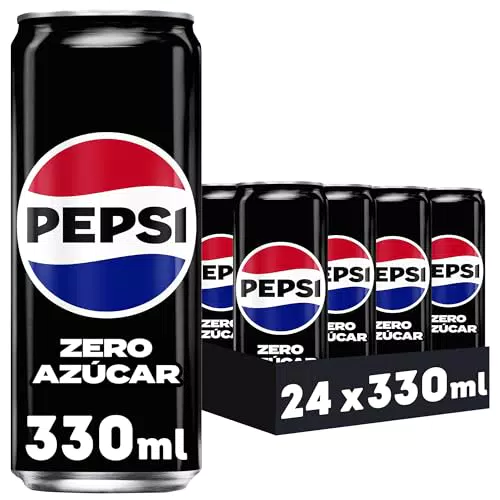 Pepsi Zero: Refresco de cola sin azúcar y sin calorías, 330 ml