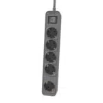 Philips Regleta CHP2154G/10 con 5 Enchufes y Interruptor Principal de Seguridad