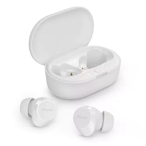 Philips TAT1209BK Auriculares True Wireless Bluetooth con sonido natural y graves dinámicos
