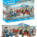 PLAYMOBIL Taller Vespa años 60 con plataforma elevadora y accesorios versátiles