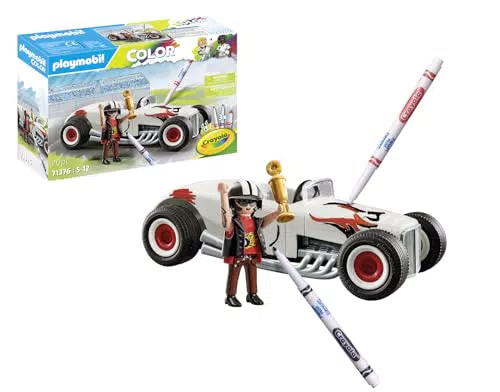 PLAYMOBIL Hot Rod: Juguete Creativo para Colorear con Accesorios y Rotuladores