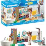 PLAYMOBIL myLife Baño con Figuras y Accesorios, Juguetes Ecológicos para Niños