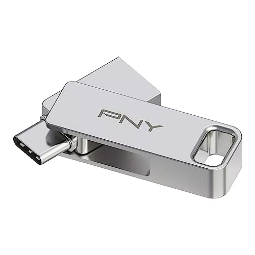 PNY Duo Link 128GB Unidad Flash Dual USB Tipo C para Android y Ordenadores