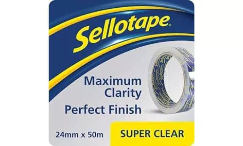 Sellotape Cinta adhesiva transparente 24 mm x 50 m, modelo 1569087