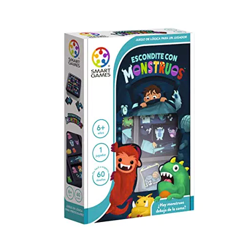 Smart Games - Escondite con Monstruos, Juego de Mesa para Niños y Adultos