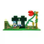 Sonic - Playset Zona de Carreras con Figura de Acción para Niños a Partir de 3 Años