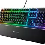 SteelSeries Apex 3 - Teclado Gaming RGB con Iluminación y Resistencia al Agua IP32