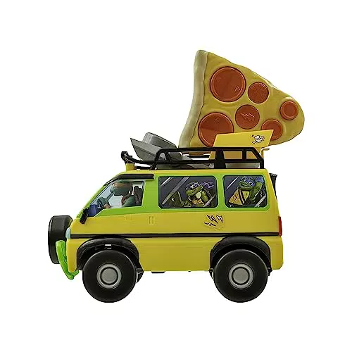 Tortugas Ninja Juguete Pizza Blaster y Furgoneta Teledirigida para Niños 5+ Años