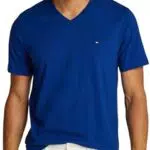 Tommy Hilfiger Camiseta de Manga Corta Hombre Essential con Cuello de Pico