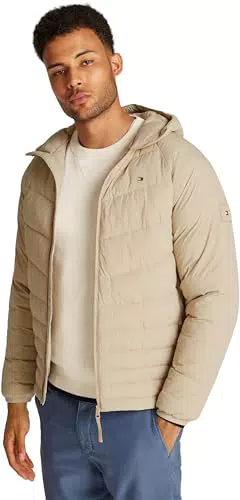 Tommy Hilfiger Cazadora Acolchada Hombre Mid Quilt con Capucha