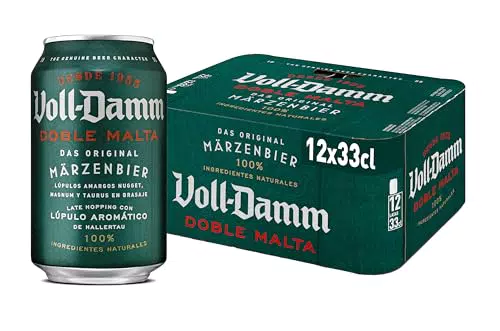 Voll-Damm Cerveza Doble Malta con Toque Cítrico y Afrutado - Sabor Único
