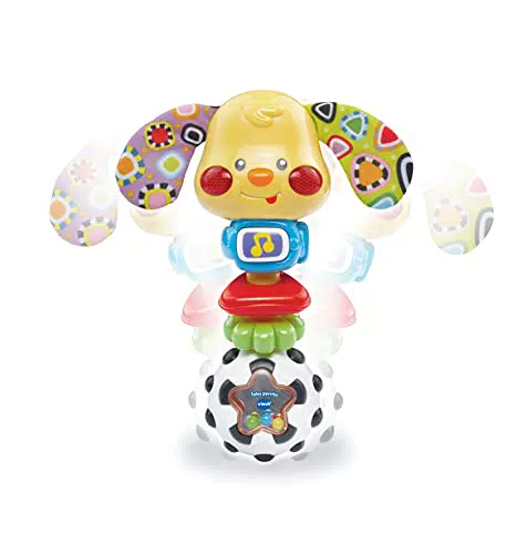 VTech Toby Perrito Sonajero Electrónico con Luz y Voz, para 3 meses a 2 años