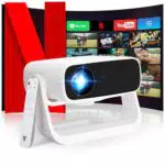 Wielio Proyector Smart Full HD 1080P, Android 11, WiFi 6 y Bluetooth 5.2