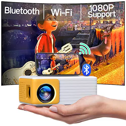 YOTON Mini Proyector Portátil WiFi 720P para Cine en Casa y Videojuegos