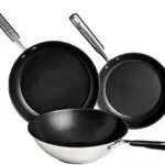 Amazon Basics Utensilios de Cocina de Inducción, Sartenes y Wok Antiadherente