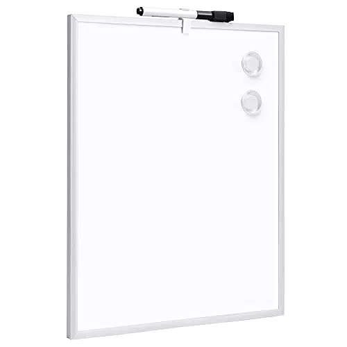 Pizarra Magnética Amazon Basics de Borrado en Seco, Marco de Plástico/Aluminio