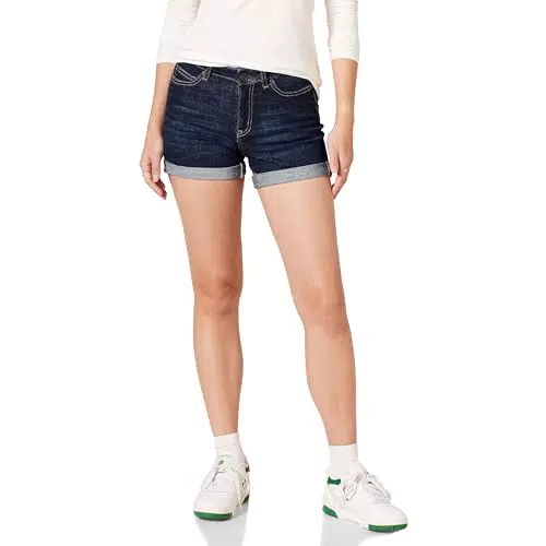 Amazon Essentials Pantalón Corto de Mezclilla Entallado para Mujer