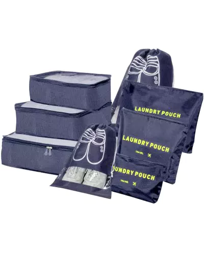 BillyBath Organizador de Maletas y Bolsas de Ropa de Viaje 8 en 1